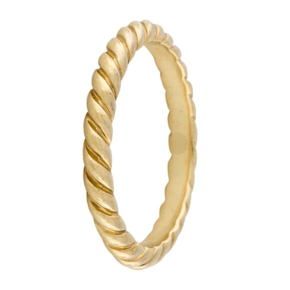 DAVID YURMAN 18K 750 YELLOW GOLD CABLE BAND RING - Picture 5 of 8